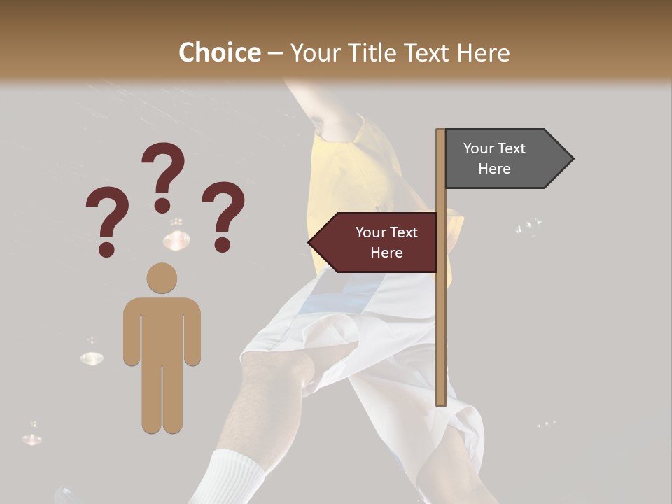 Basketball Looking Person PowerPoint Template