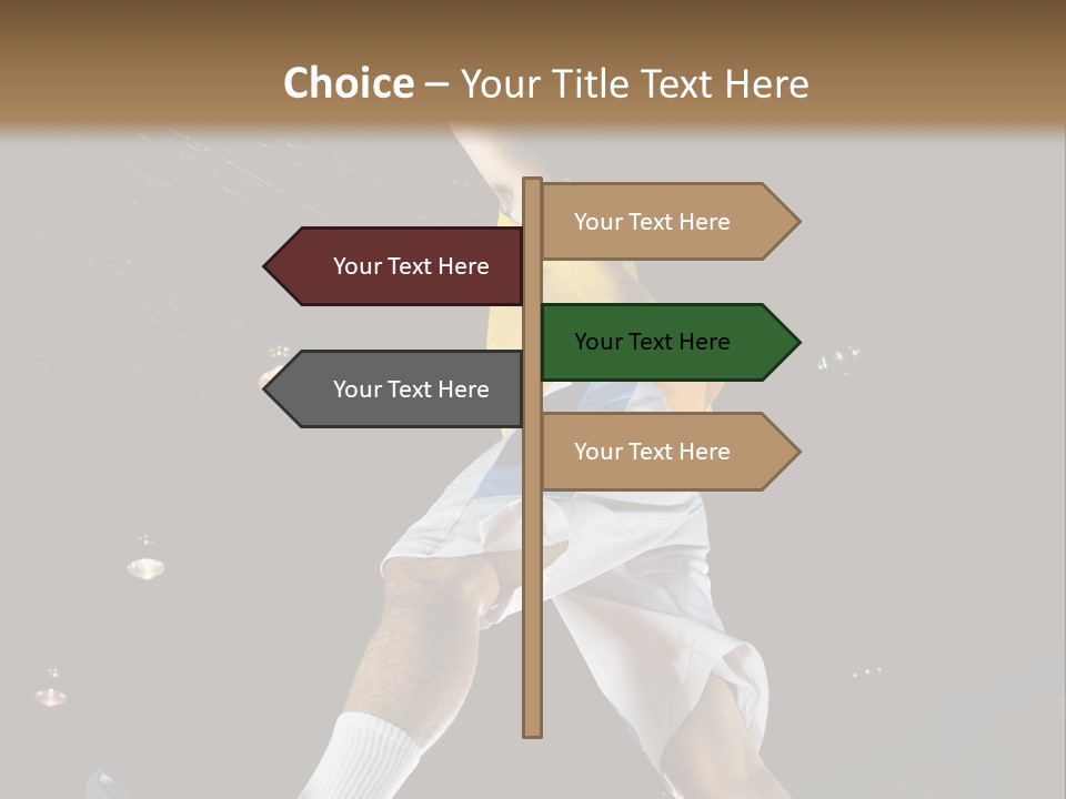 Basketball Looking Person PowerPoint Template