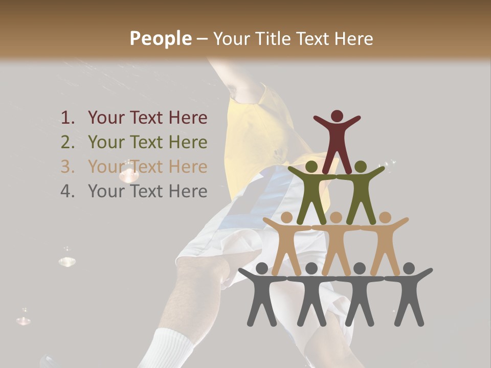 Basketball Looking Person PowerPoint Template