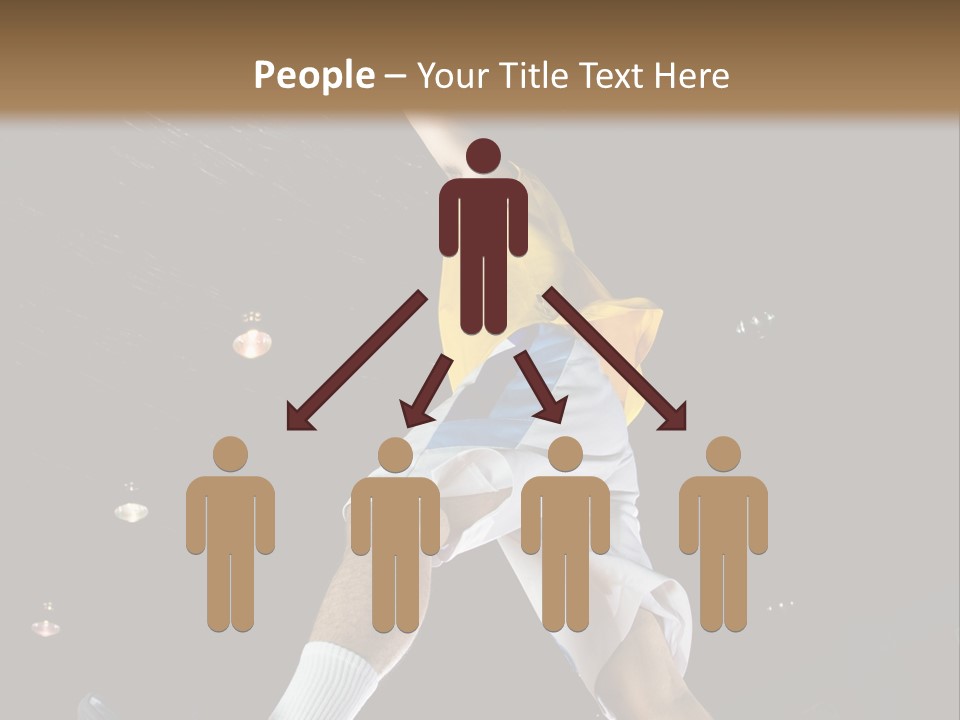 Basketball Looking Person PowerPoint Template