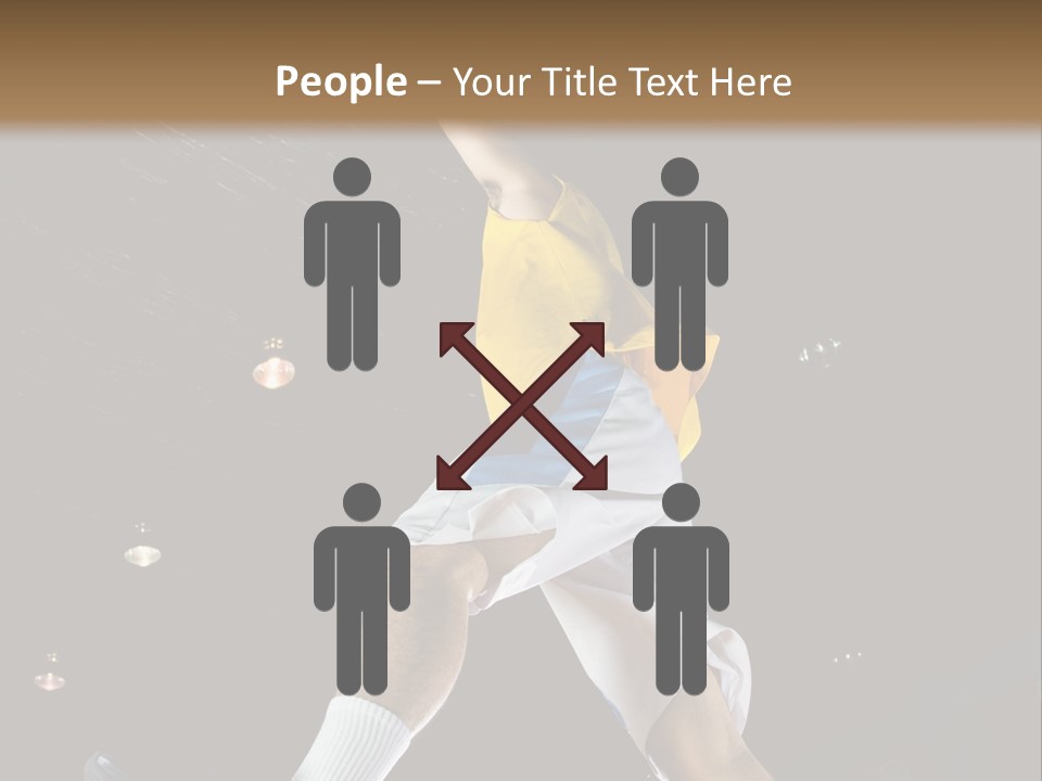 Basketball Looking Person PowerPoint Template