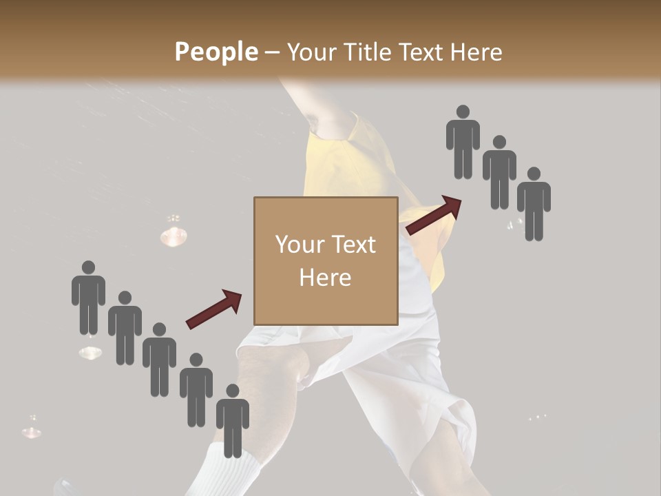 Basketball Looking Person PowerPoint Template