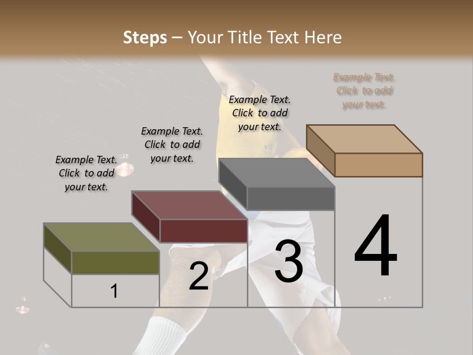 Basketball Looking Person PowerPoint Template