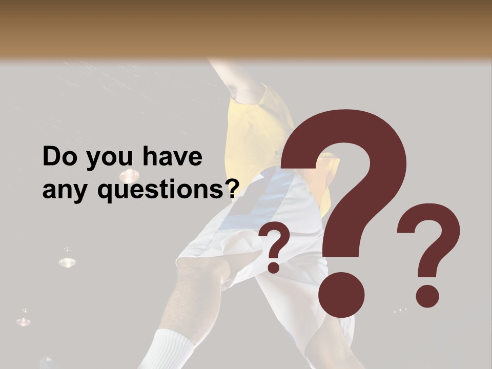 Basketball Looking Person PowerPoint Template