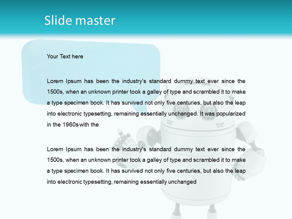 Electronic Dialog Render PowerPoint Template