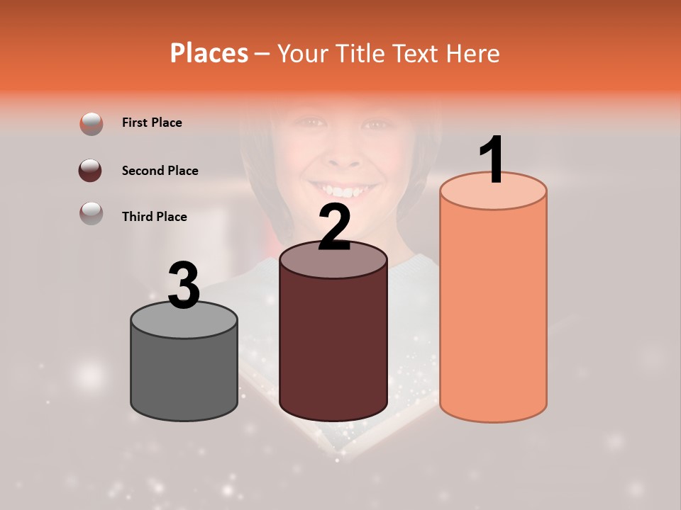 Bookstore Concept Surprised PowerPoint Template