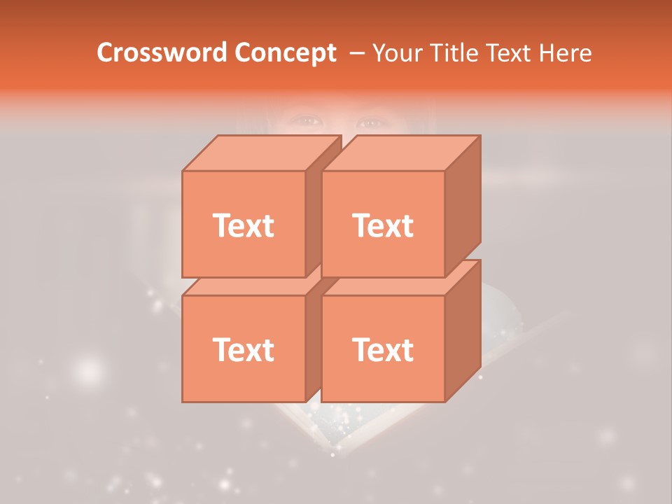 Bookstore Concept Surprised PowerPoint Template
