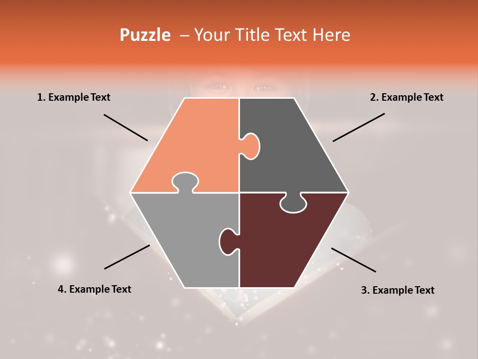 Bookstore Concept Surprised PowerPoint Template