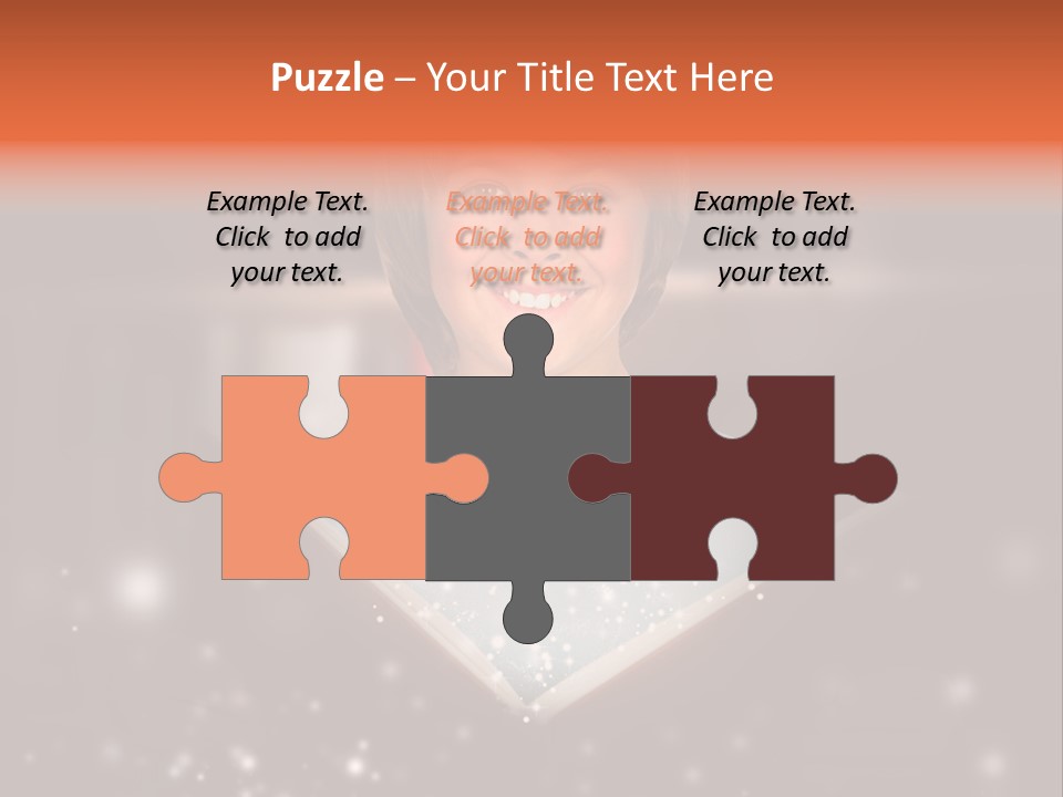 Bookstore Concept Surprised PowerPoint Template