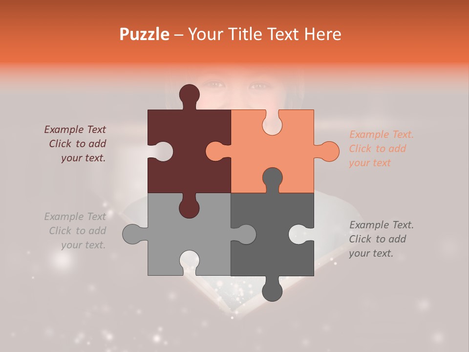 Bookstore Concept Surprised PowerPoint Template