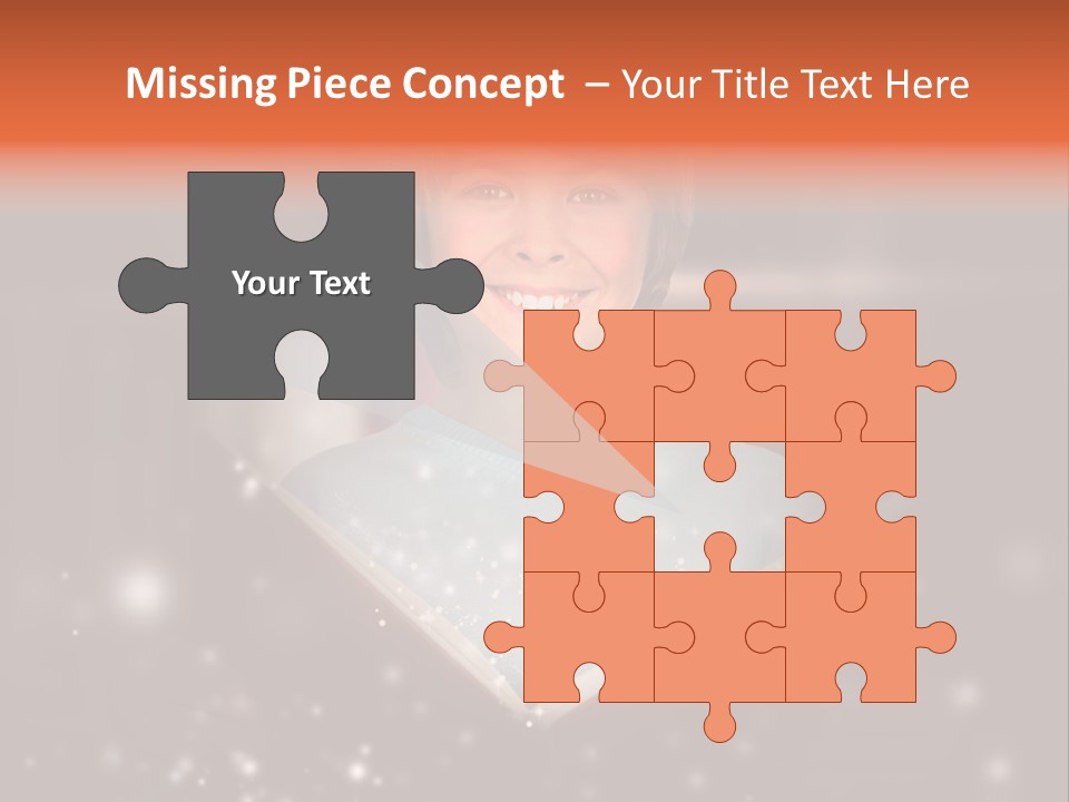 Bookstore Concept Surprised PowerPoint Template