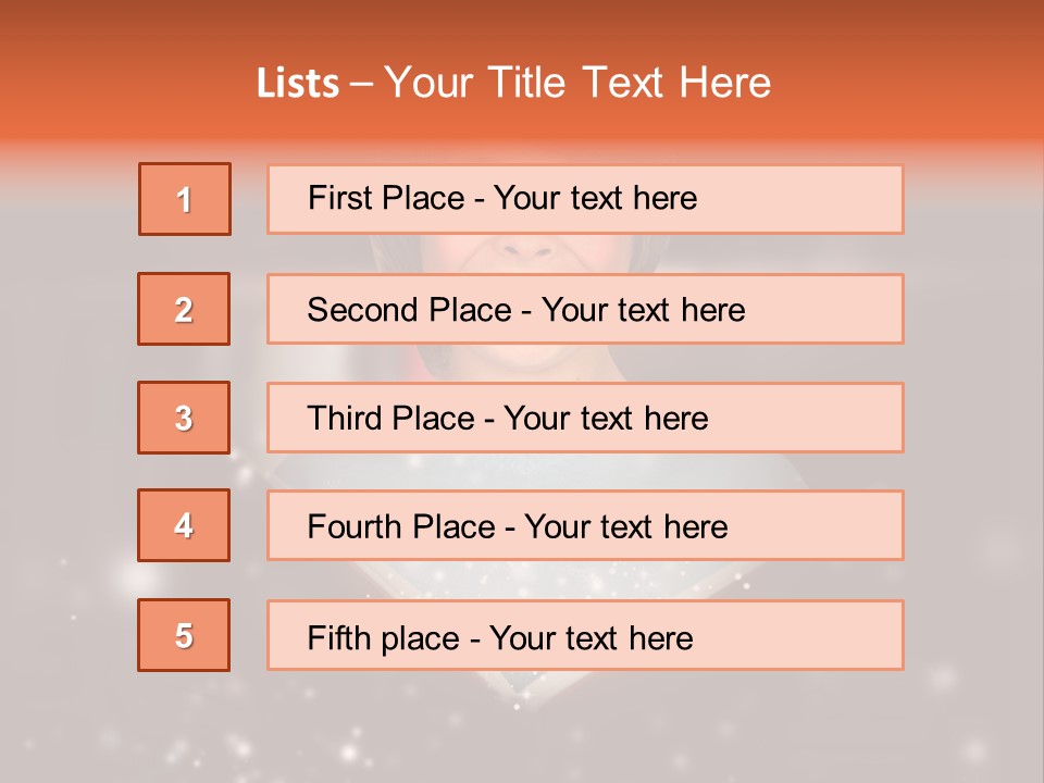 Bookstore Concept Surprised PowerPoint Template