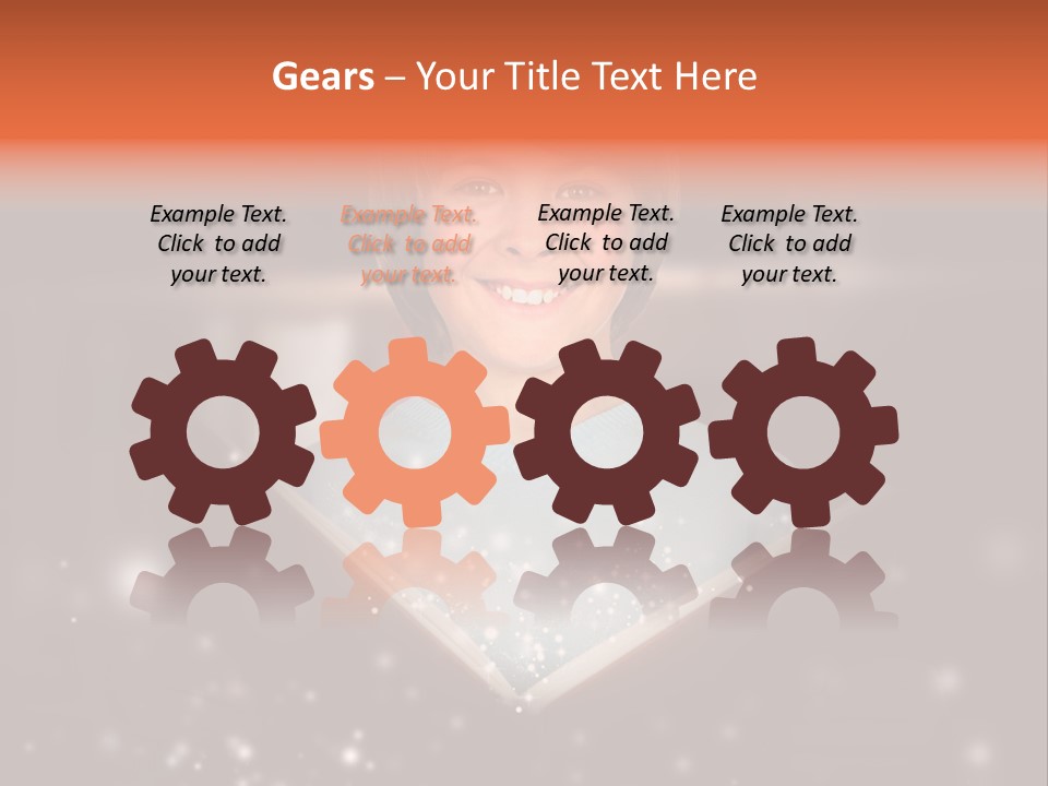 Bookstore Concept Surprised PowerPoint Template