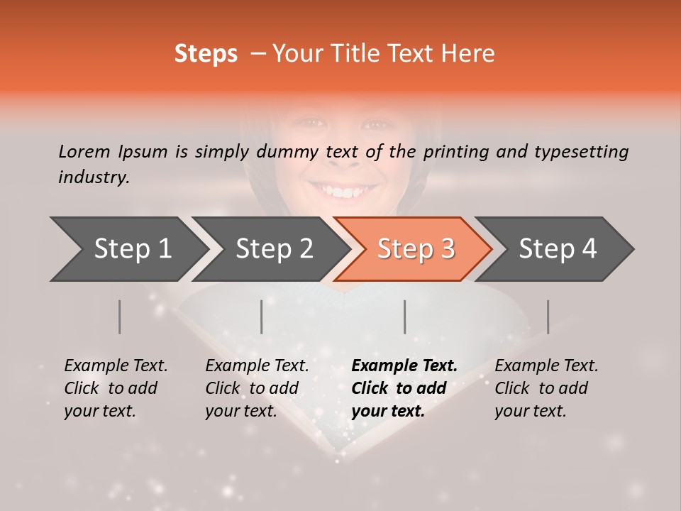 Bookstore Concept Surprised PowerPoint Template