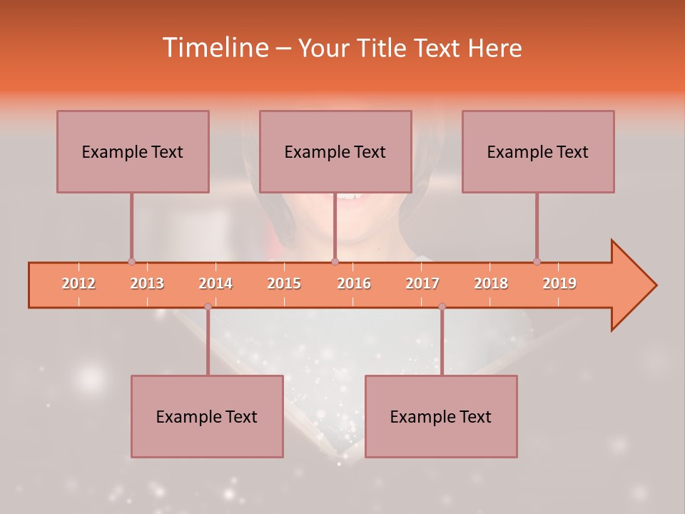 Bookstore Concept Surprised PowerPoint Template
