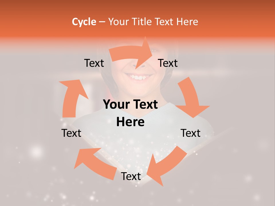 Bookstore Concept Surprised PowerPoint Template