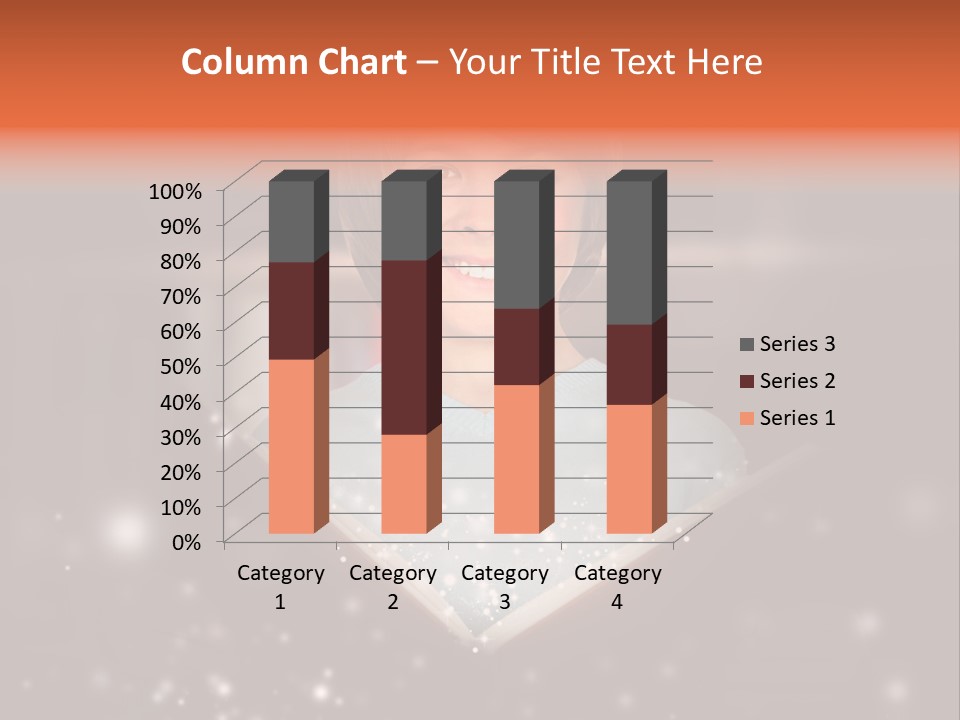 Bookstore Concept Surprised PowerPoint Template