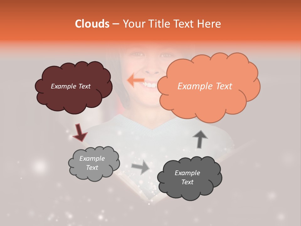 Bookstore Concept Surprised PowerPoint Template