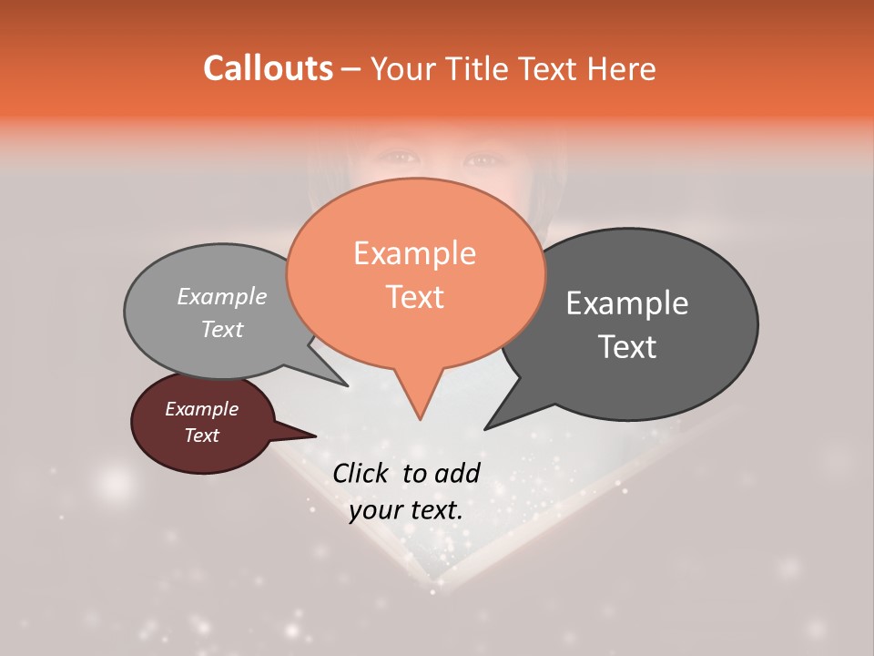 Bookstore Concept Surprised PowerPoint Template
