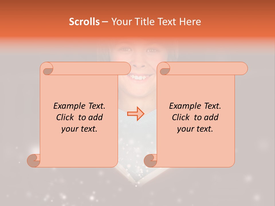 Bookstore Concept Surprised PowerPoint Template