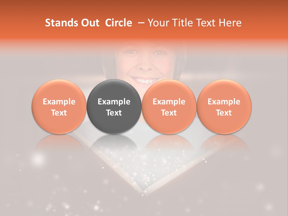 Bookstore Concept Surprised PowerPoint Template