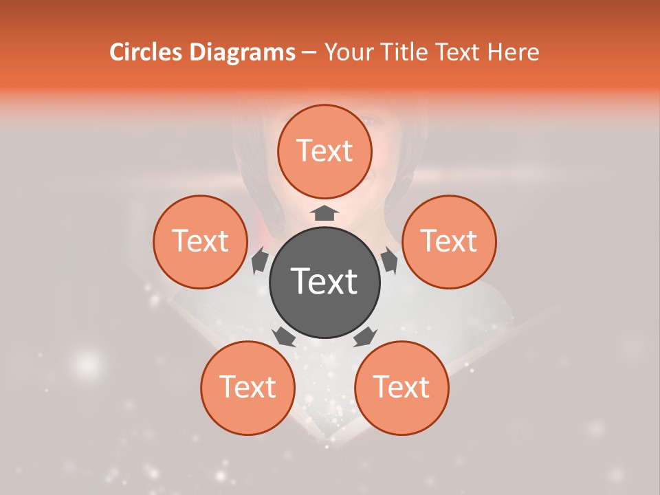 Bookstore Concept Surprised PowerPoint Template
