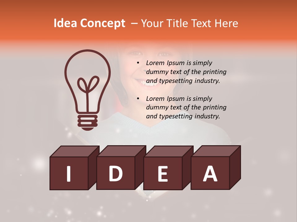 Bookstore Concept Surprised PowerPoint Template