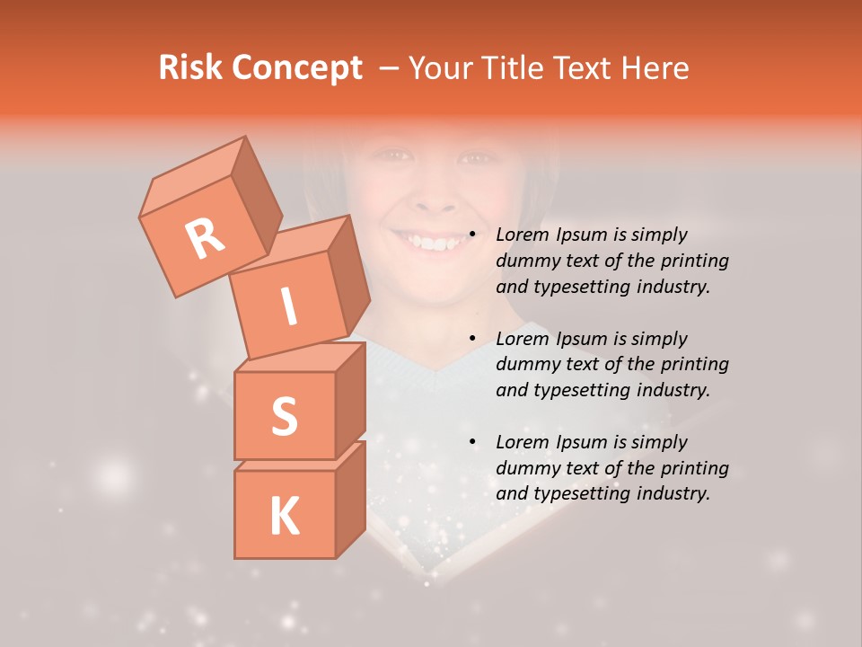 Bookstore Concept Surprised PowerPoint Template