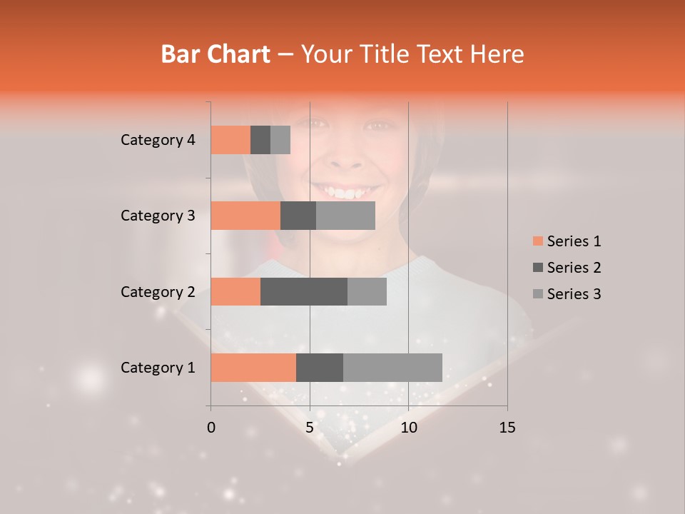 Bookstore Concept Surprised PowerPoint Template
