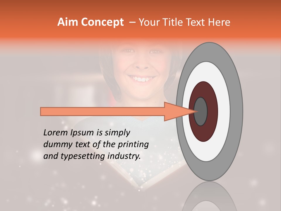 Bookstore Concept Surprised PowerPoint Template