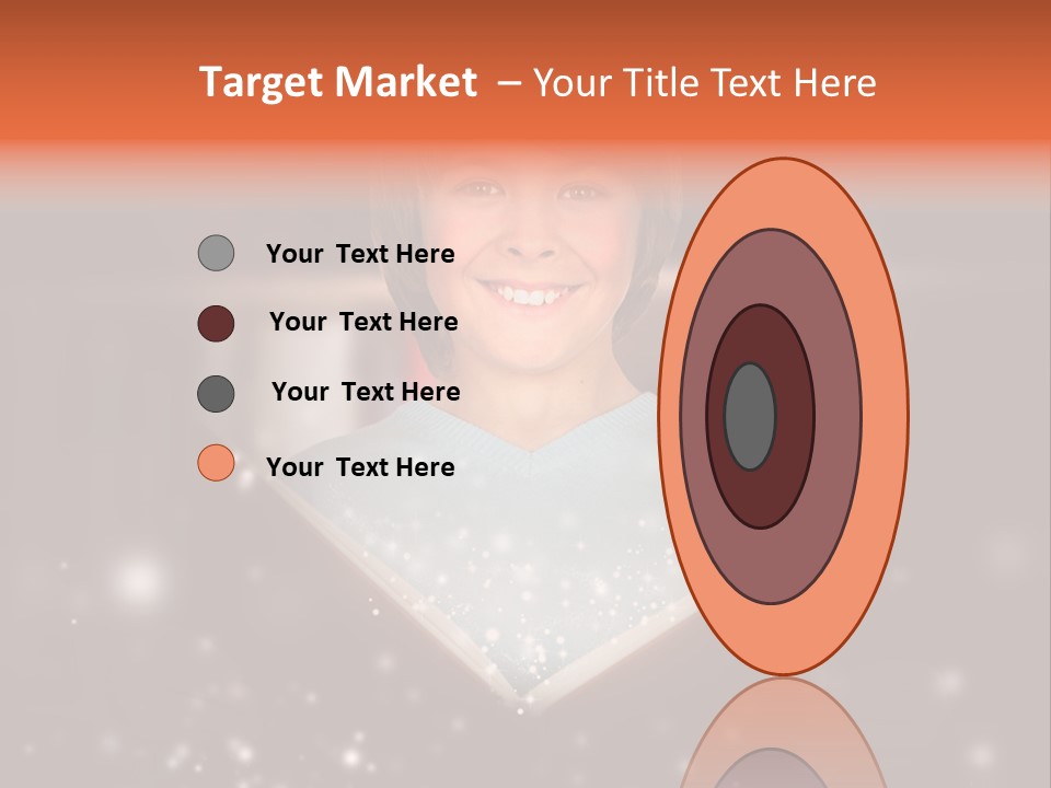 Bookstore Concept Surprised PowerPoint Template