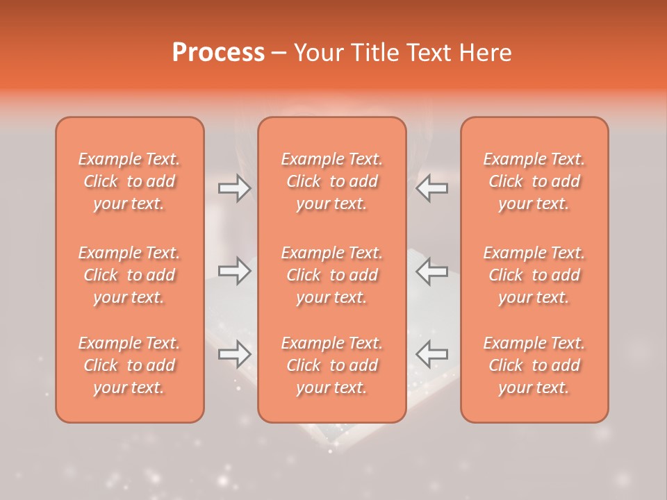 Bookstore Concept Surprised PowerPoint Template