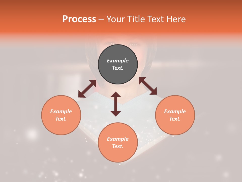 Bookstore Concept Surprised PowerPoint Template