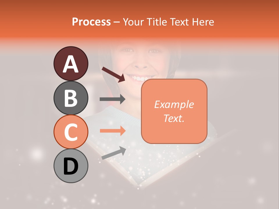Bookstore Concept Surprised PowerPoint Template