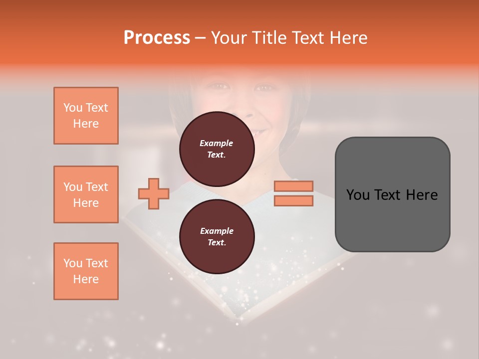 Bookstore Concept Surprised PowerPoint Template