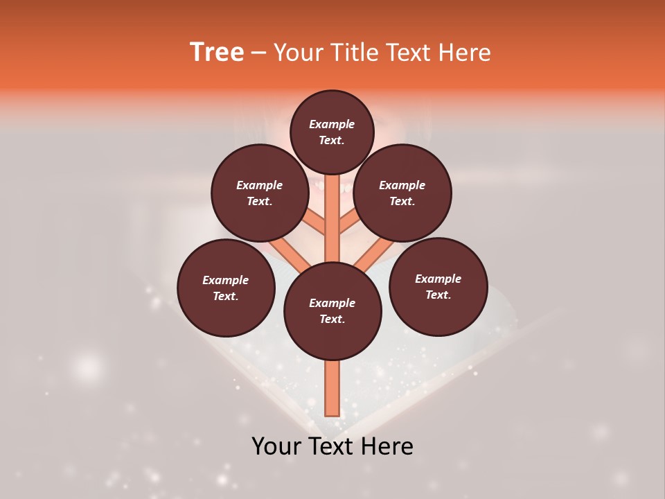 Bookstore Concept Surprised PowerPoint Template