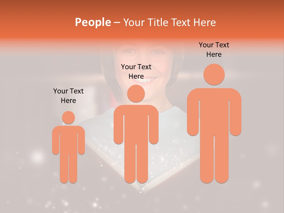 Bookstore Concept Surprised PowerPoint Template