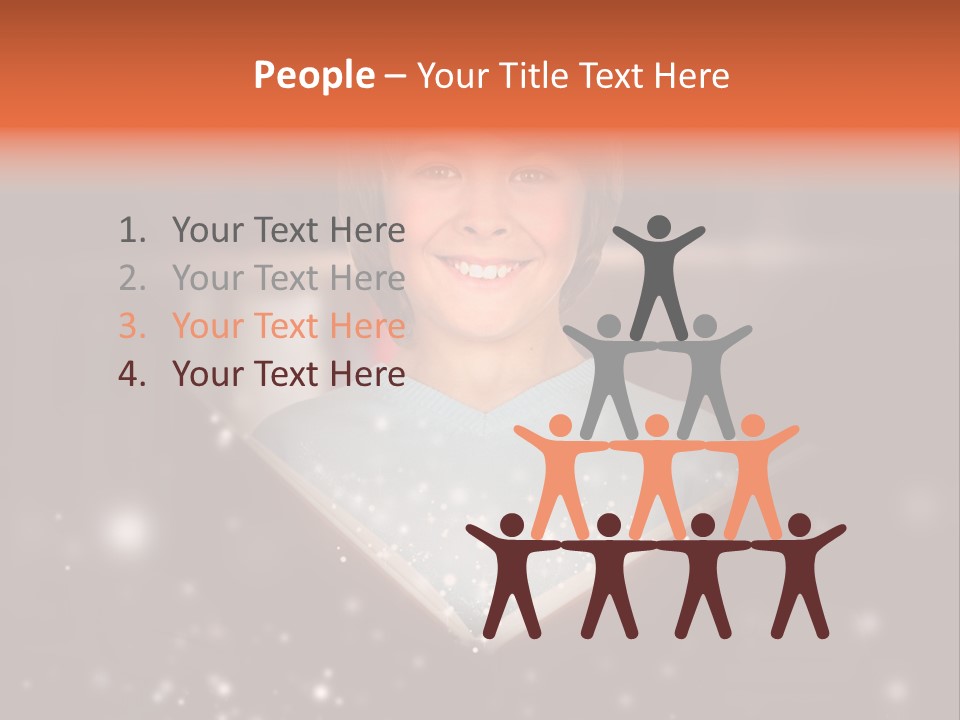 Bookstore Concept Surprised PowerPoint Template