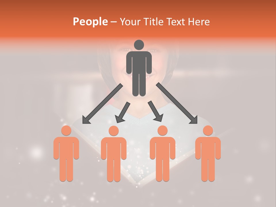 Bookstore Concept Surprised PowerPoint Template