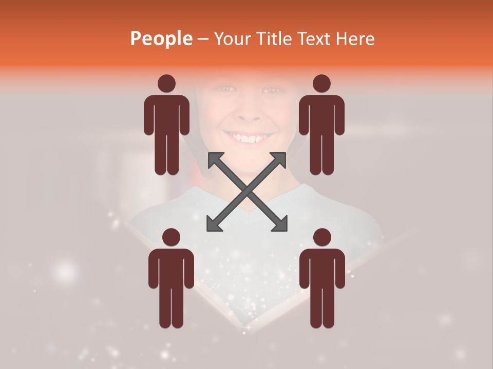 Bookstore Concept Surprised PowerPoint Template