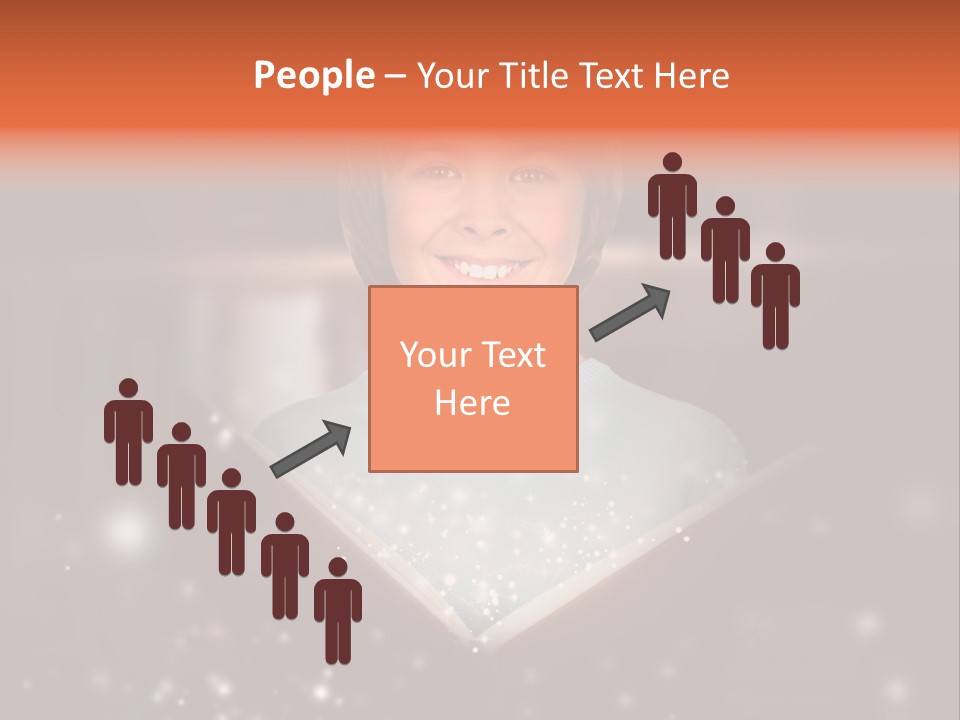 Bookstore Concept Surprised PowerPoint Template