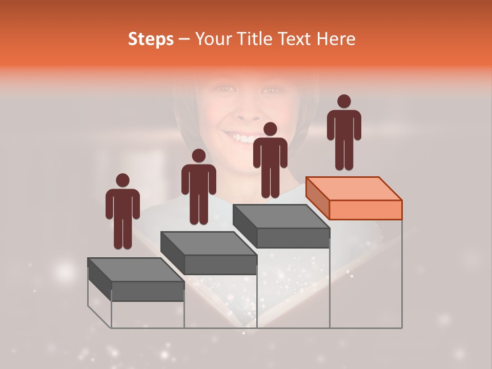 Bookstore Concept Surprised PowerPoint Template