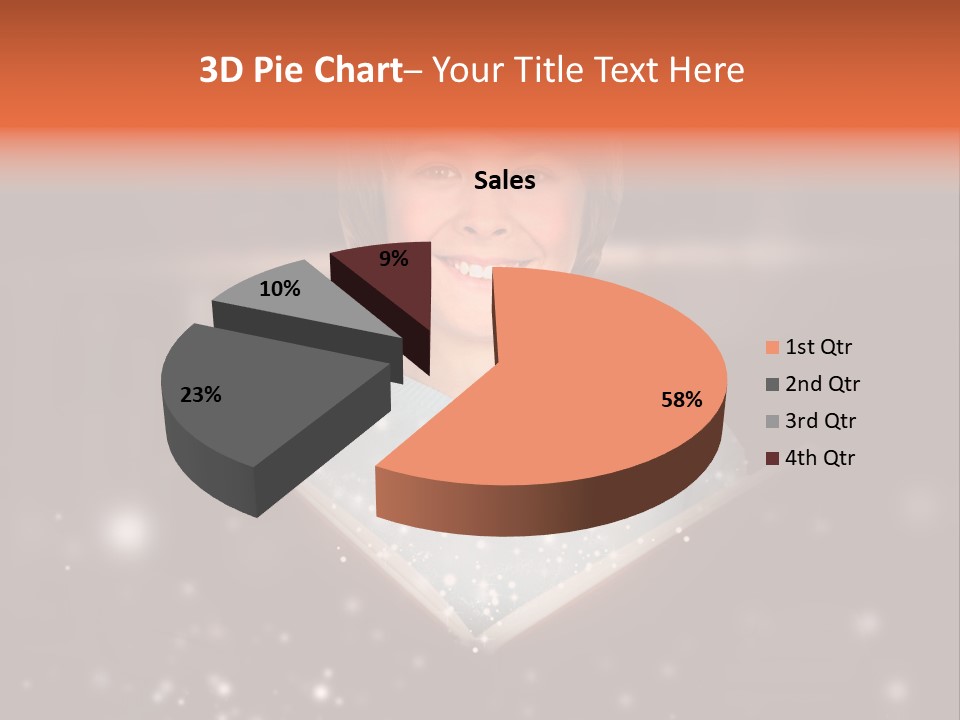 Bookstore Concept Surprised PowerPoint Template