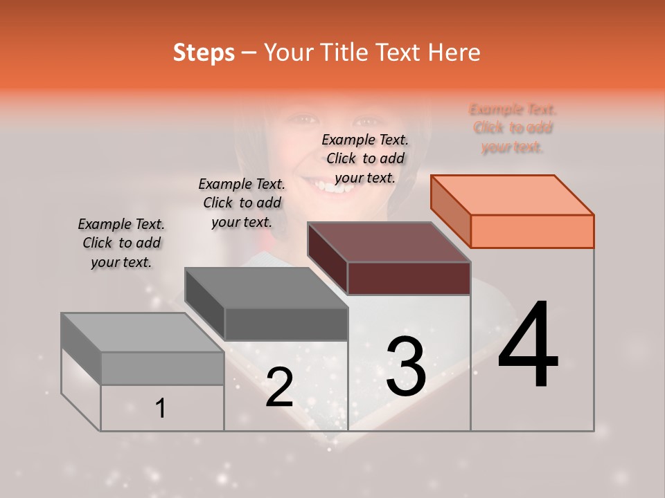 Bookstore Concept Surprised PowerPoint Template