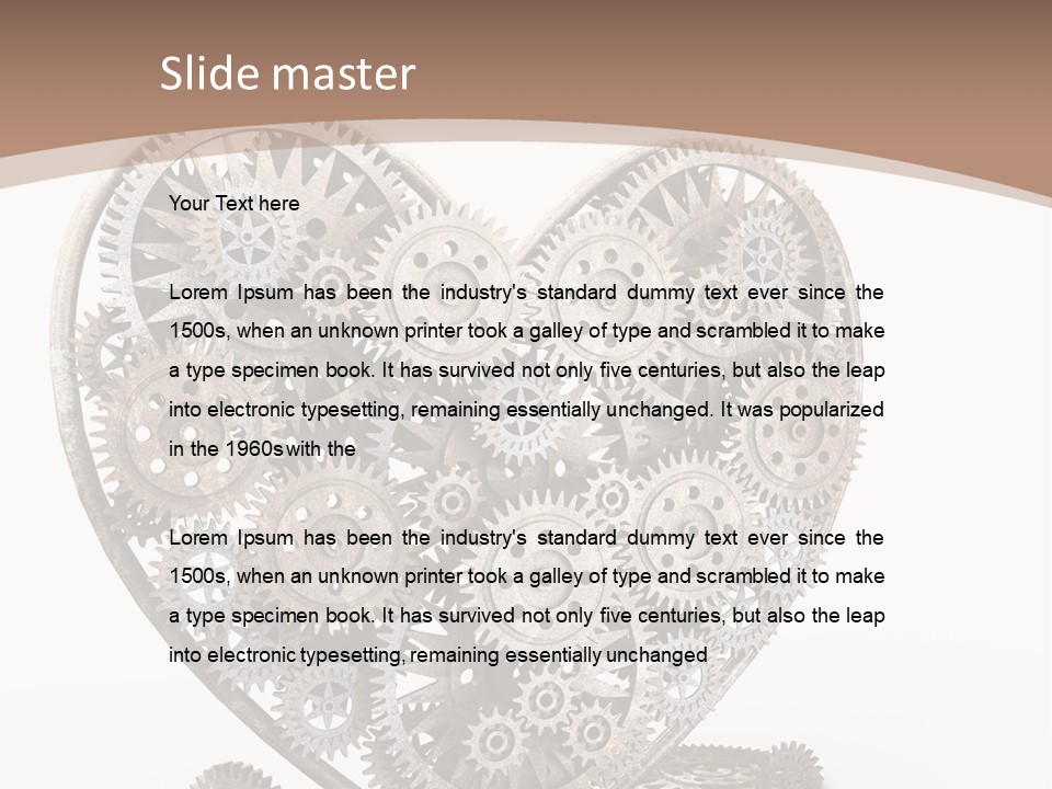 Engineering Machine Wheel PowerPoint Template