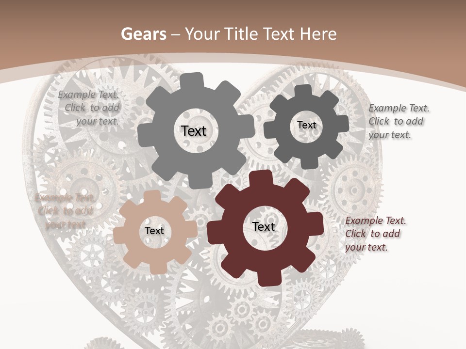 Engineering Machine Wheel PowerPoint Template