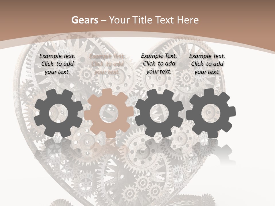 Engineering Machine Wheel PowerPoint Template