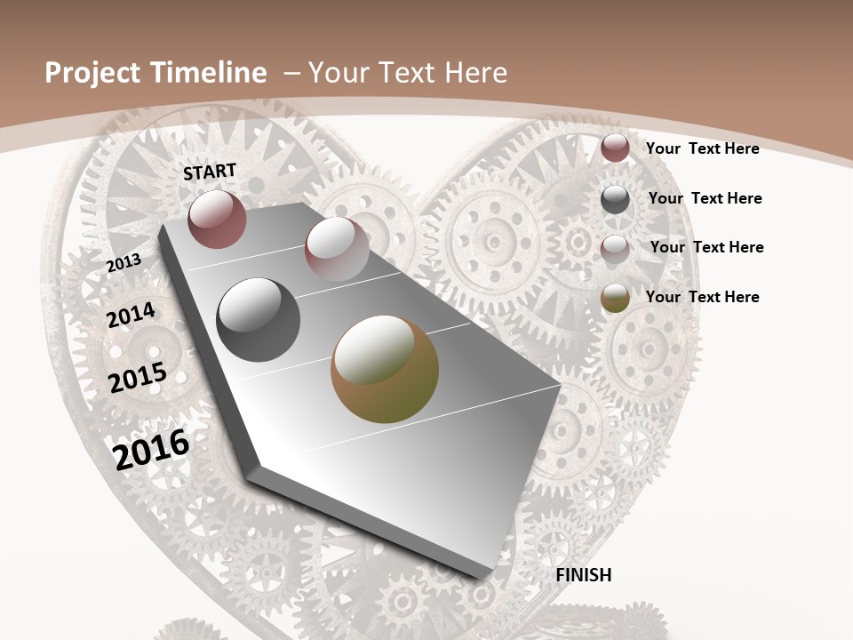 Engineering Machine Wheel PowerPoint Template