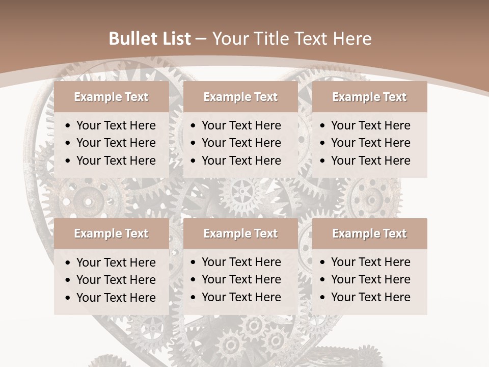 Engineering Machine Wheel PowerPoint Template