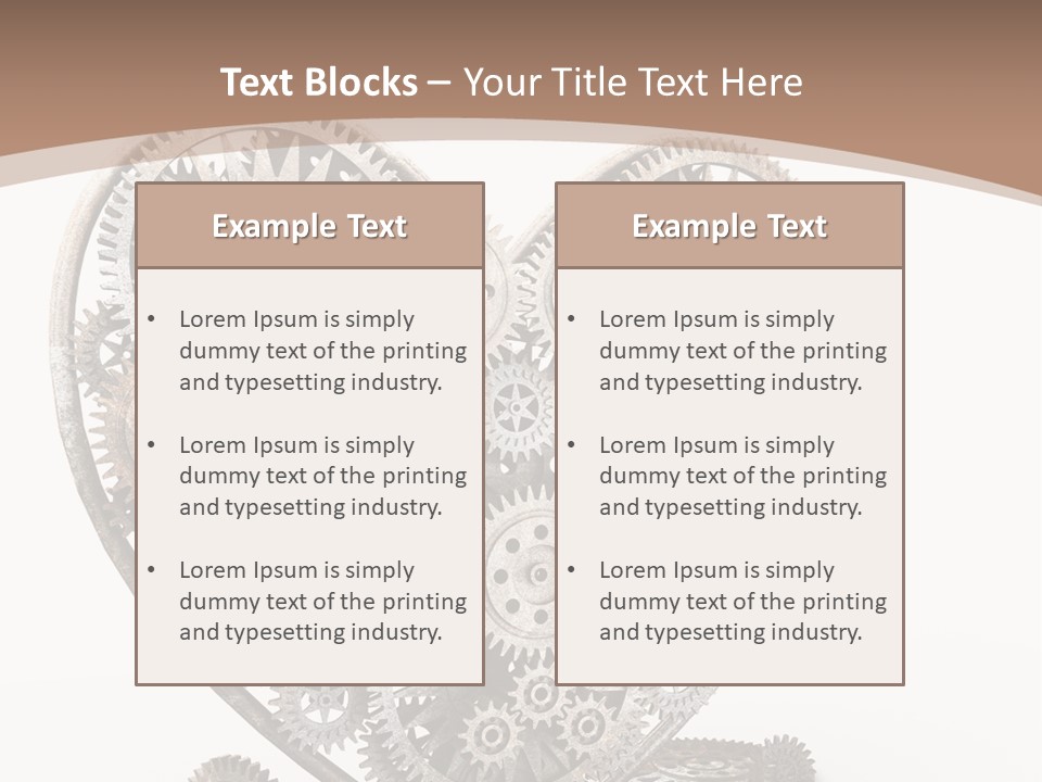 Engineering Machine Wheel PowerPoint Template